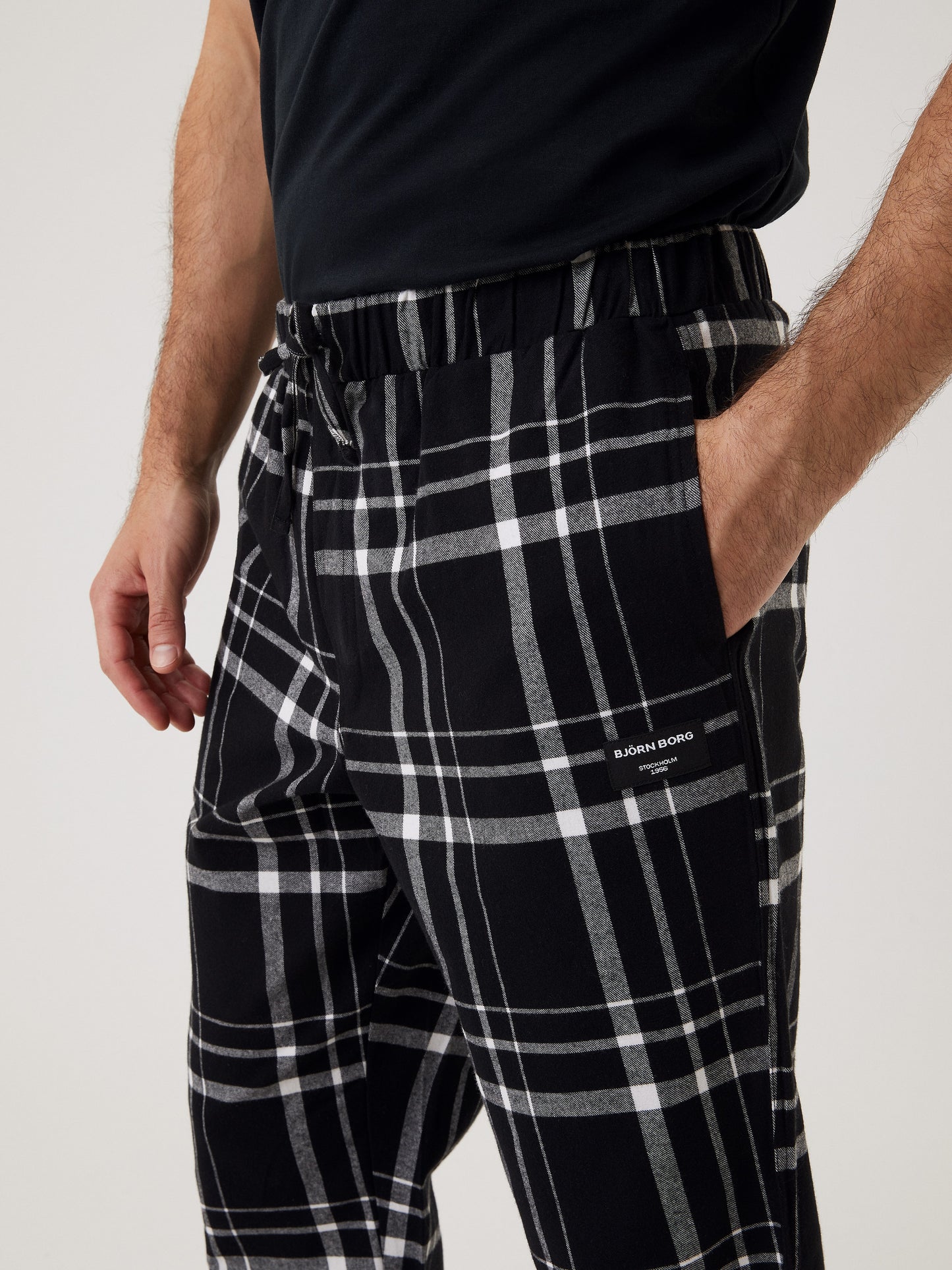 pyjamas byxor pants björn borg core flannel pyjama pants lounge pattern p0135
