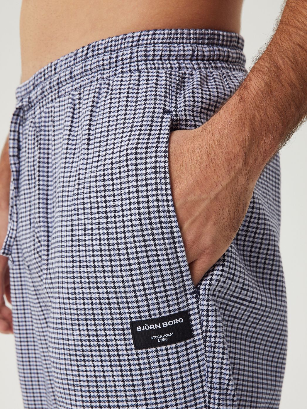 pyjamas byxor pants björn borg core flannel pyjama pants mini check 2 p0662