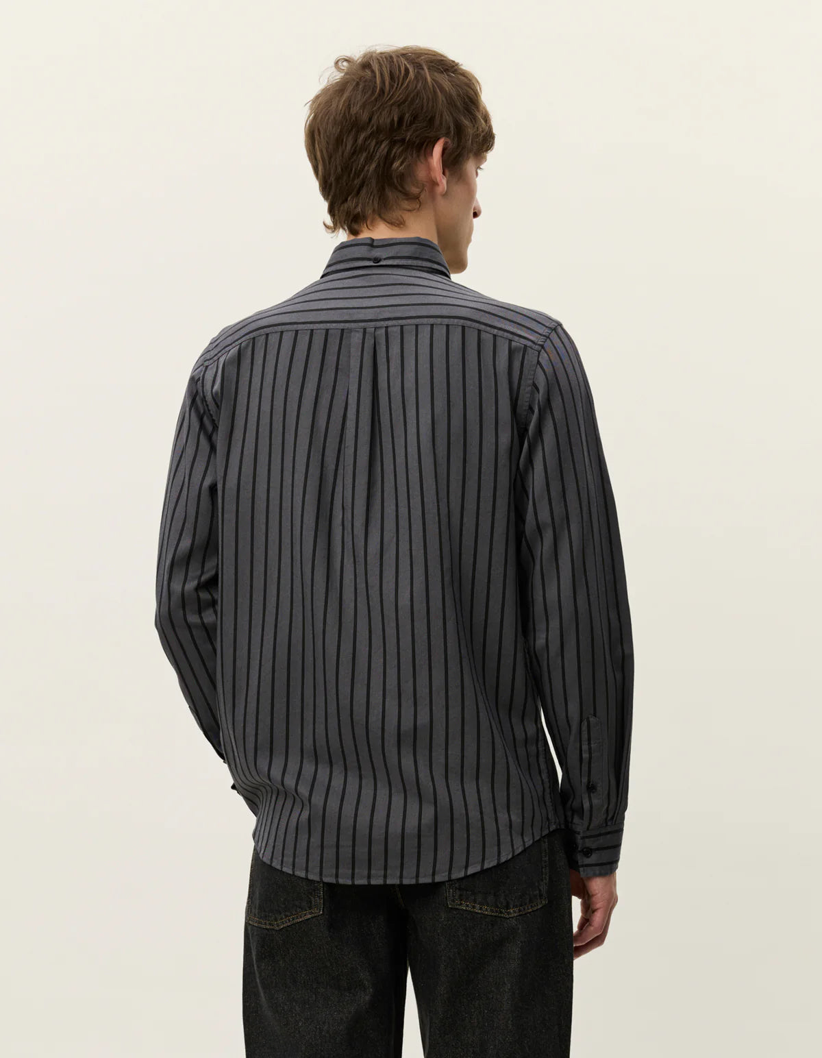 skjorta konrad les deux shirt randig button down krage bomull bröstficka gargoyle