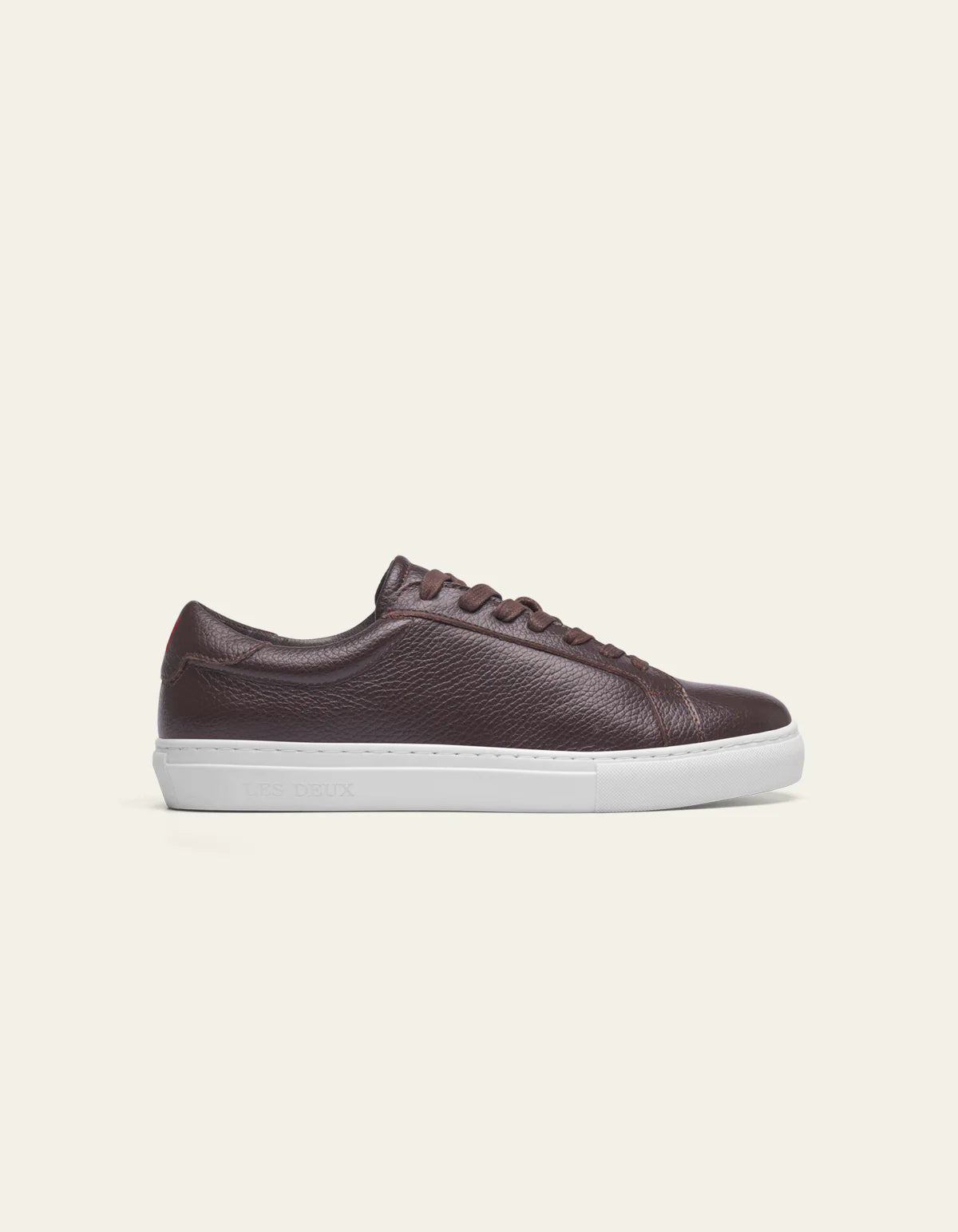 sneakers les deux skor shoes theodor grain leather brun brown