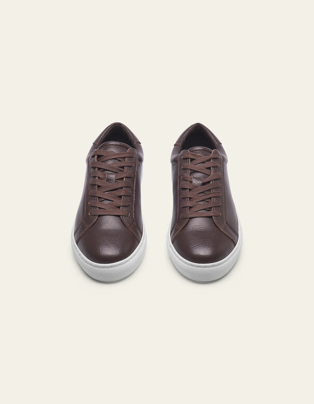 sneakers les deux skor shoes theodor grain leather brun brown