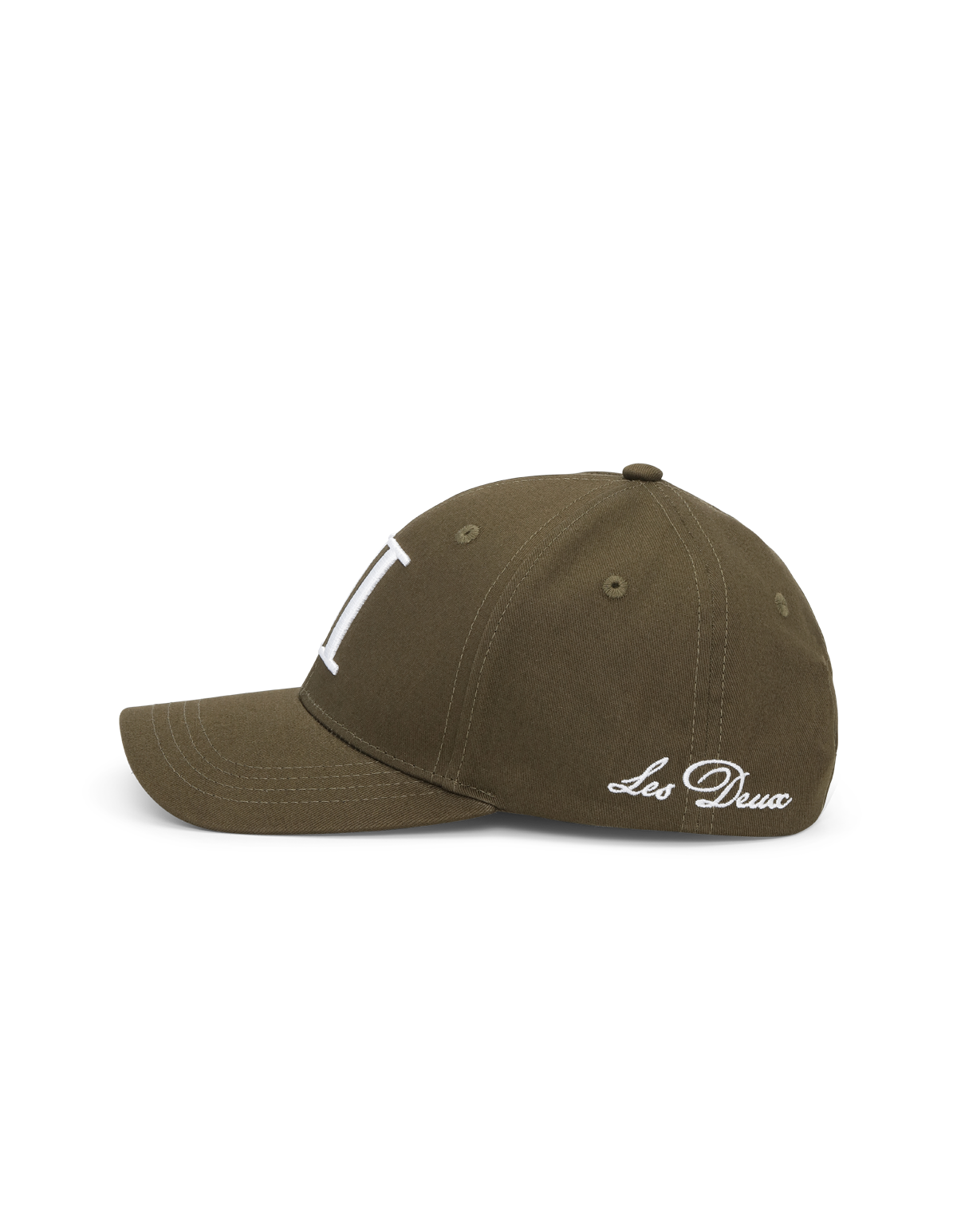 keps ecore organic baseball cap olive night green grön les deux