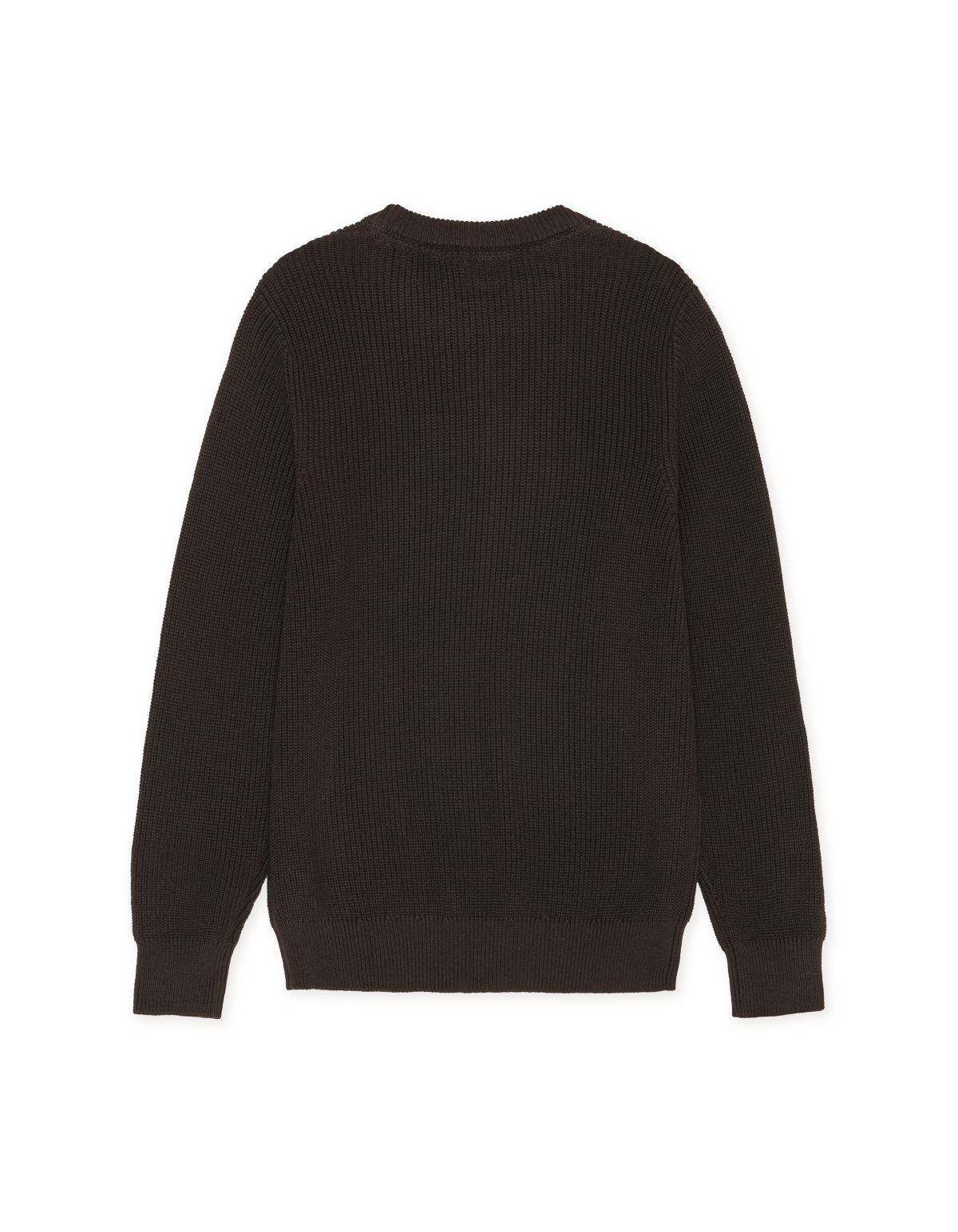 tröja sweater les deux rib crewneck knit mole brown brun stickad tröja fri frakt stenungsund