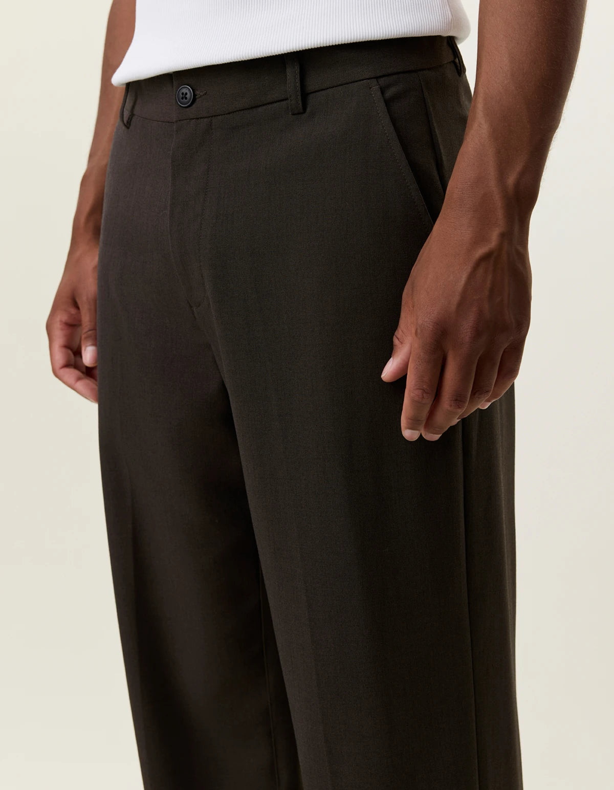 byxor les deux como slack pants suit pants kostymbyxor como pants beliciso brown brun fri frakt stenungsund