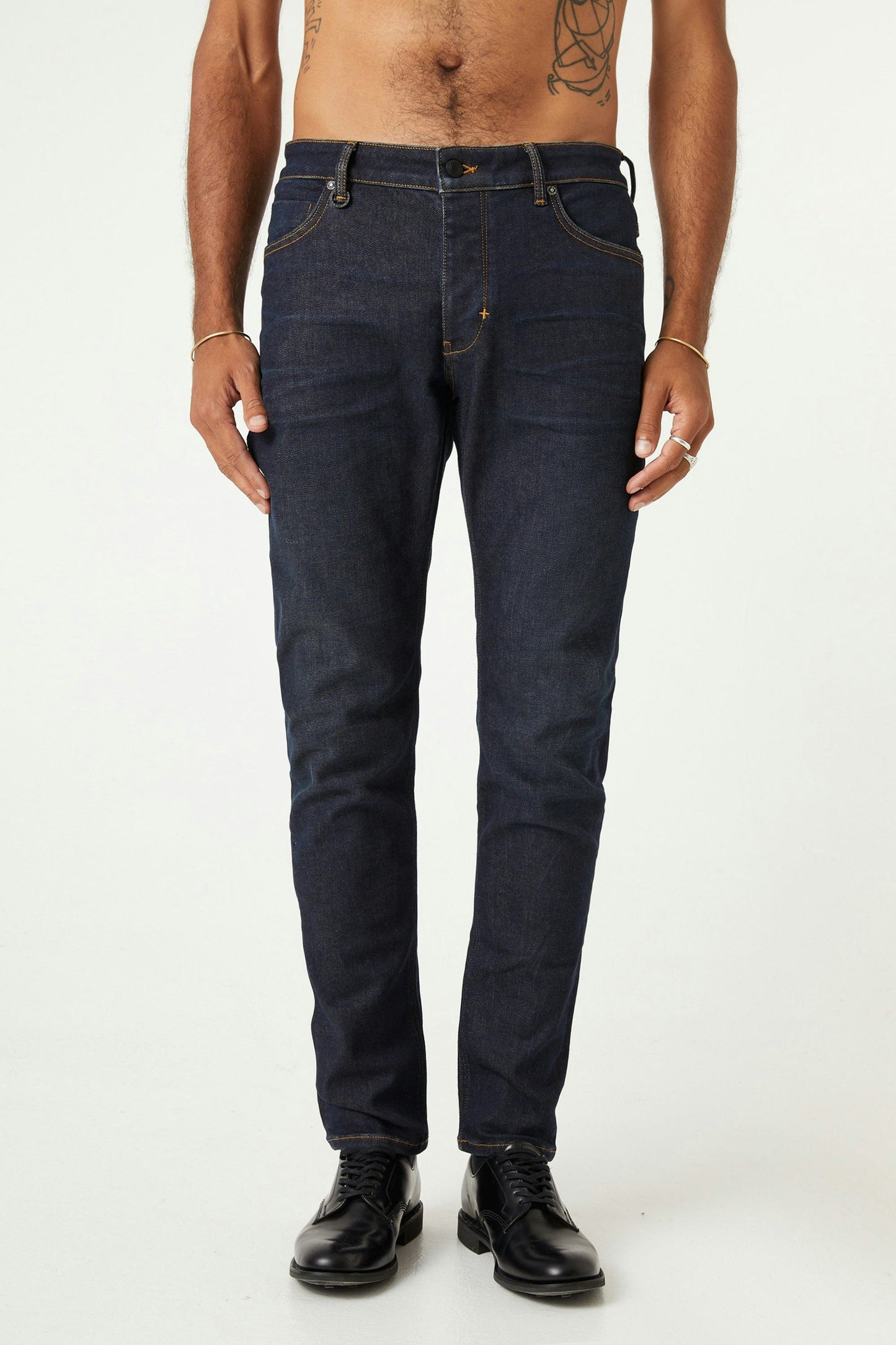 jeans denim neuw lou slim neuwdenim stretch bomull typecast mörkajeans