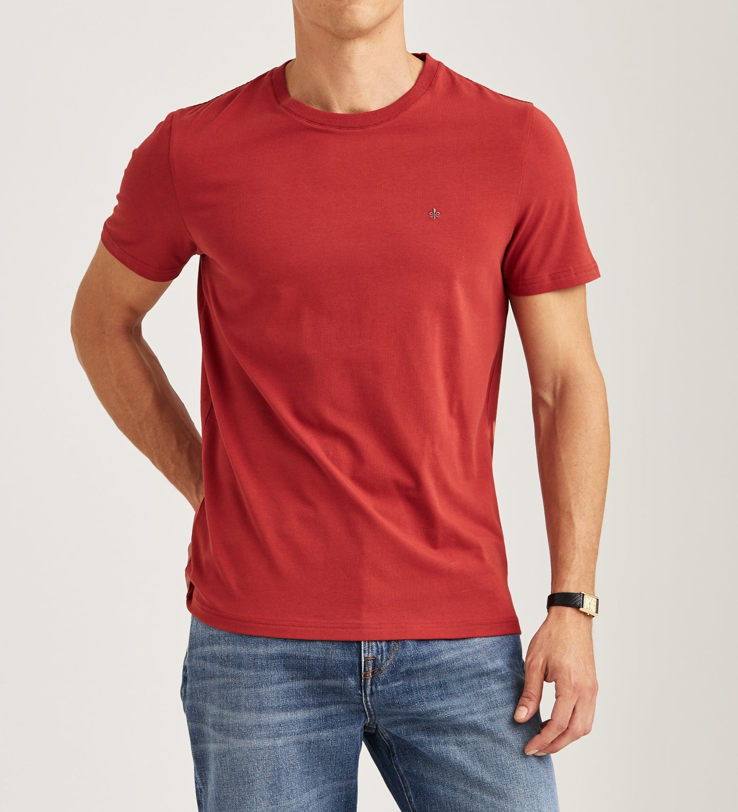 t-shirt tee james tee morris röd red