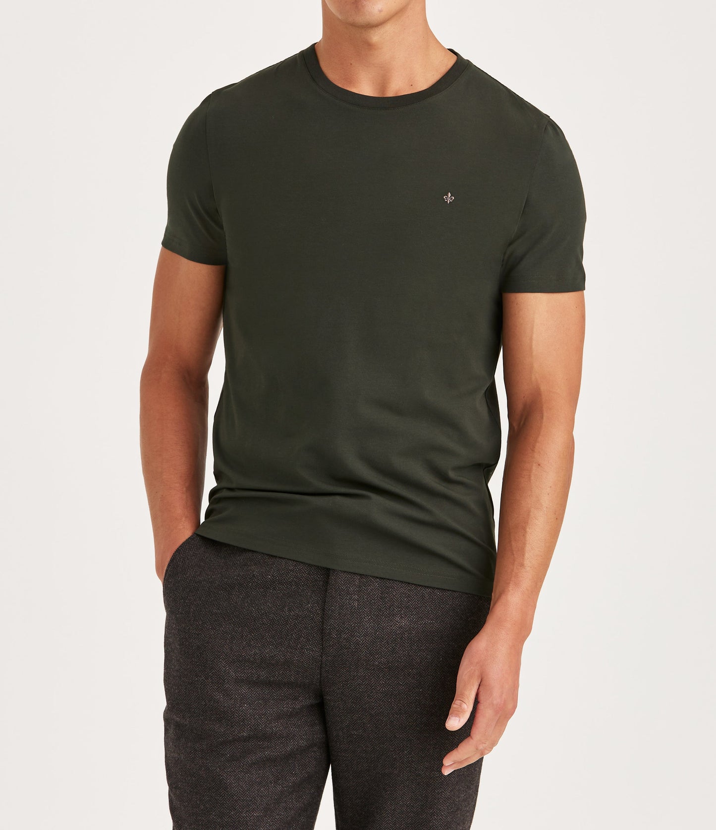 t-shirt tee james tee morris olive grön green