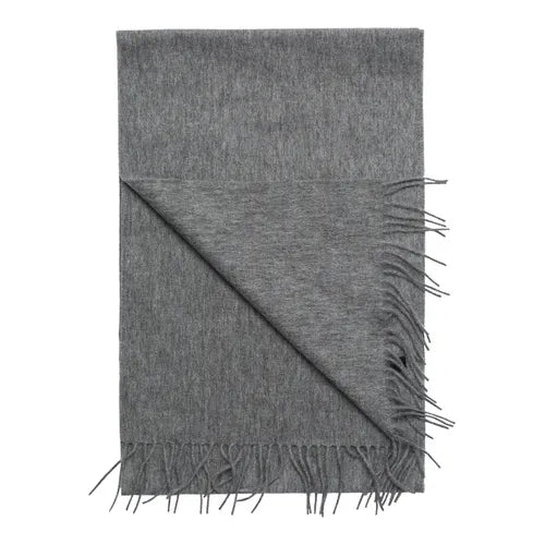 halsduk scarf amanda christensen merino ull grey grå vinter halsduk