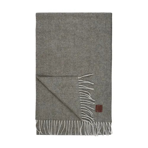 halsduk merino scarf amanda christensen herringbone ull fiskbensmönster light green grön fri frakt stenungsund