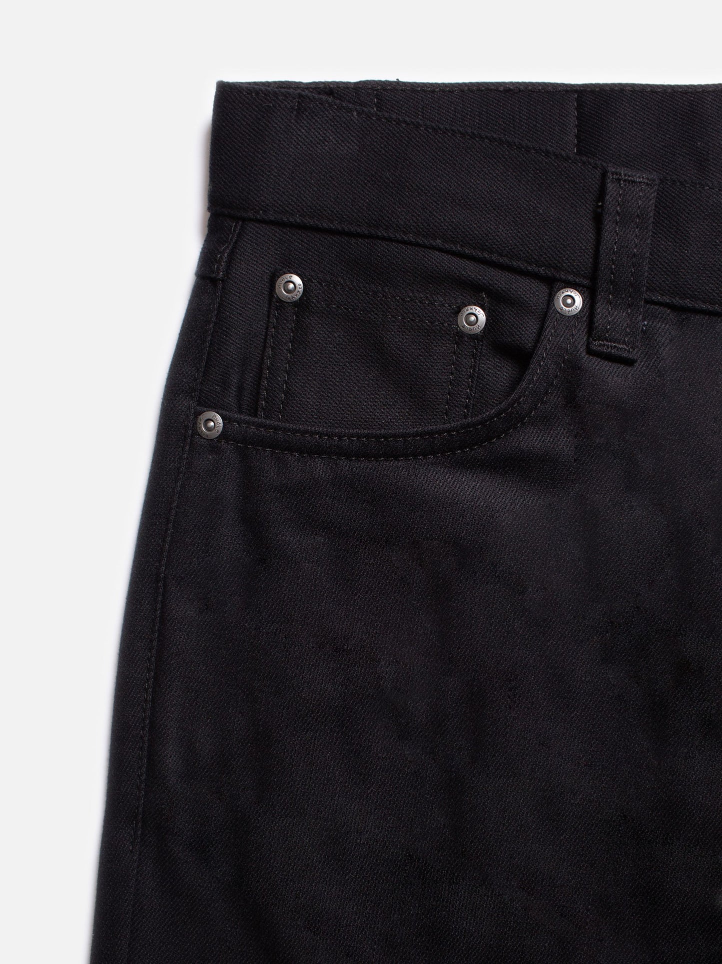 nudiejeans jeans nudie denim gritty jackson raka jeans regulat fit dry ever black svarta jeans svart