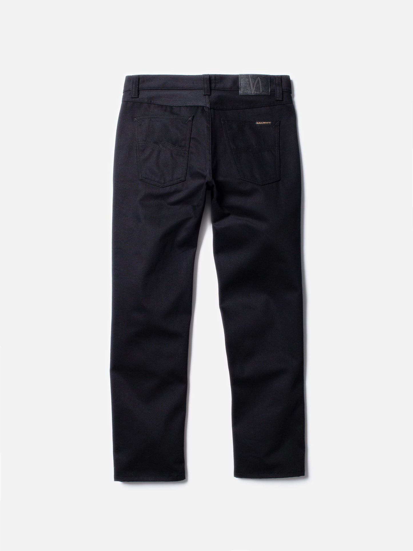 nudiejeans jeans nudie denim gritty jackson raka jeans regulat fit dry ever black svarta jeans svart