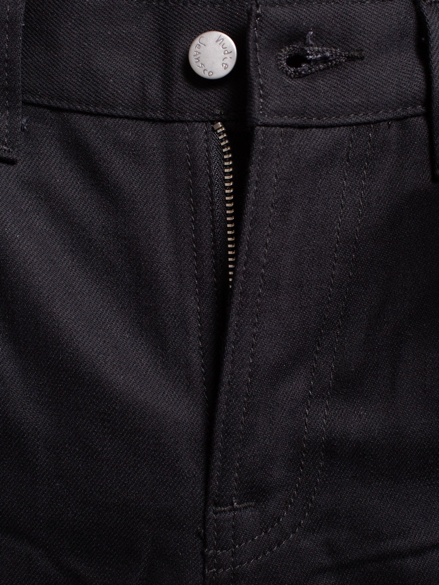 nudiejeans jeans nudie denim gritty jackson raka jeans regulat fit dry ever black svarta jeans svart