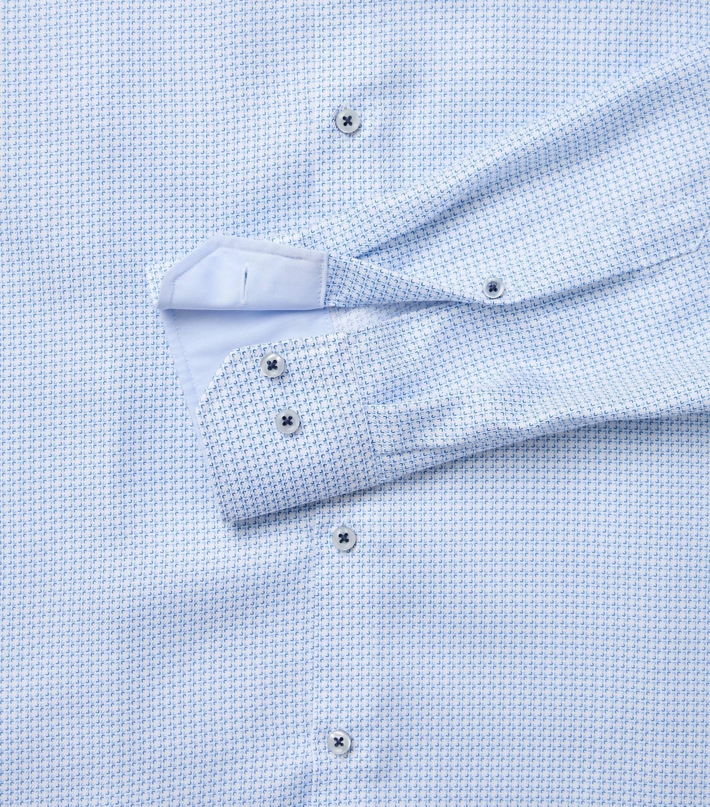 skjorta shirt venti modern fit regular fit micro print blå vit blue white kostymskjorta fri frakt stenungsund