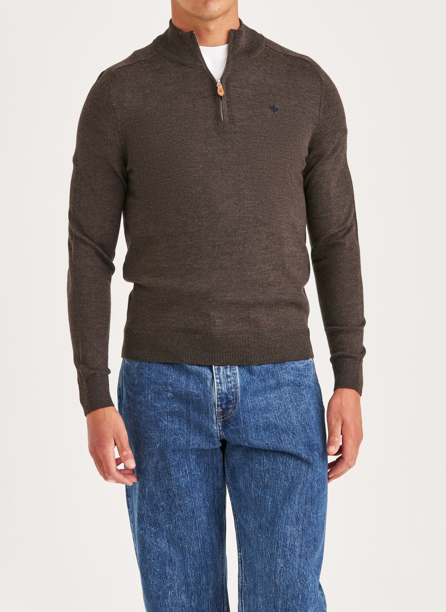 Merino John Zip Brown
