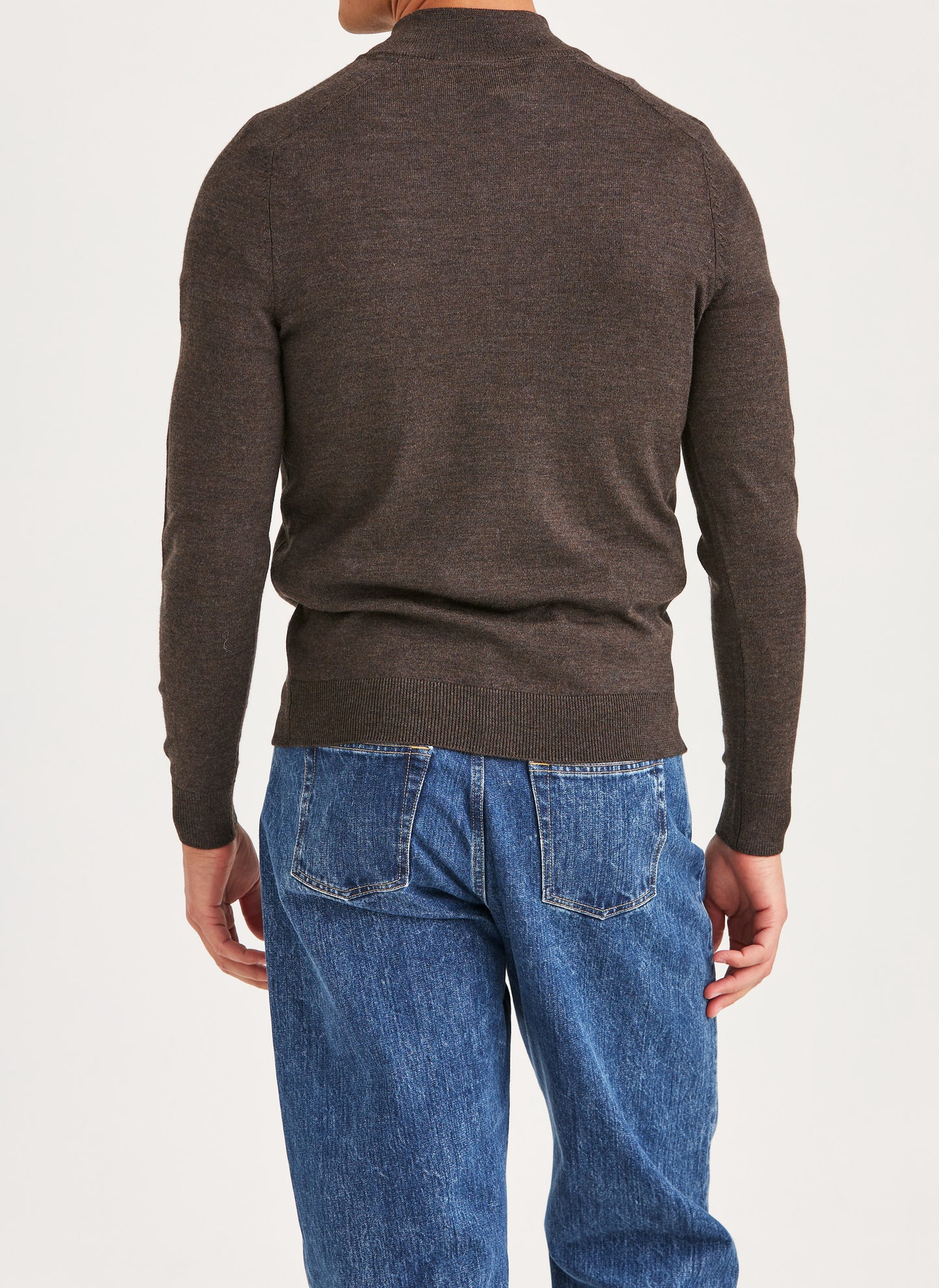 Merino John Zip Brown