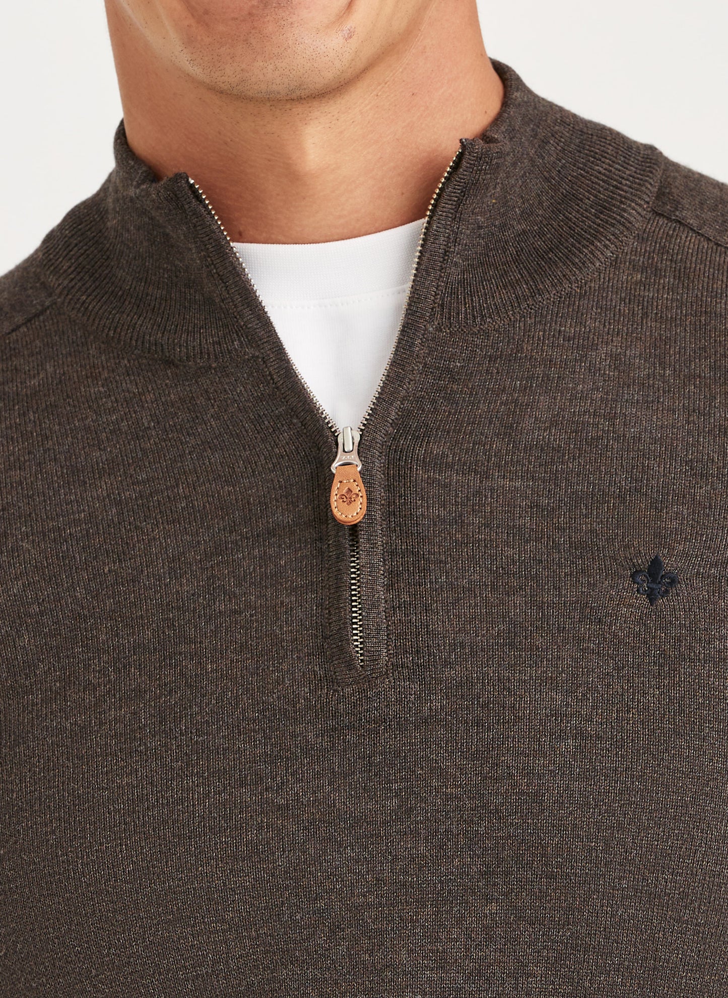 Merino John Zip Brown