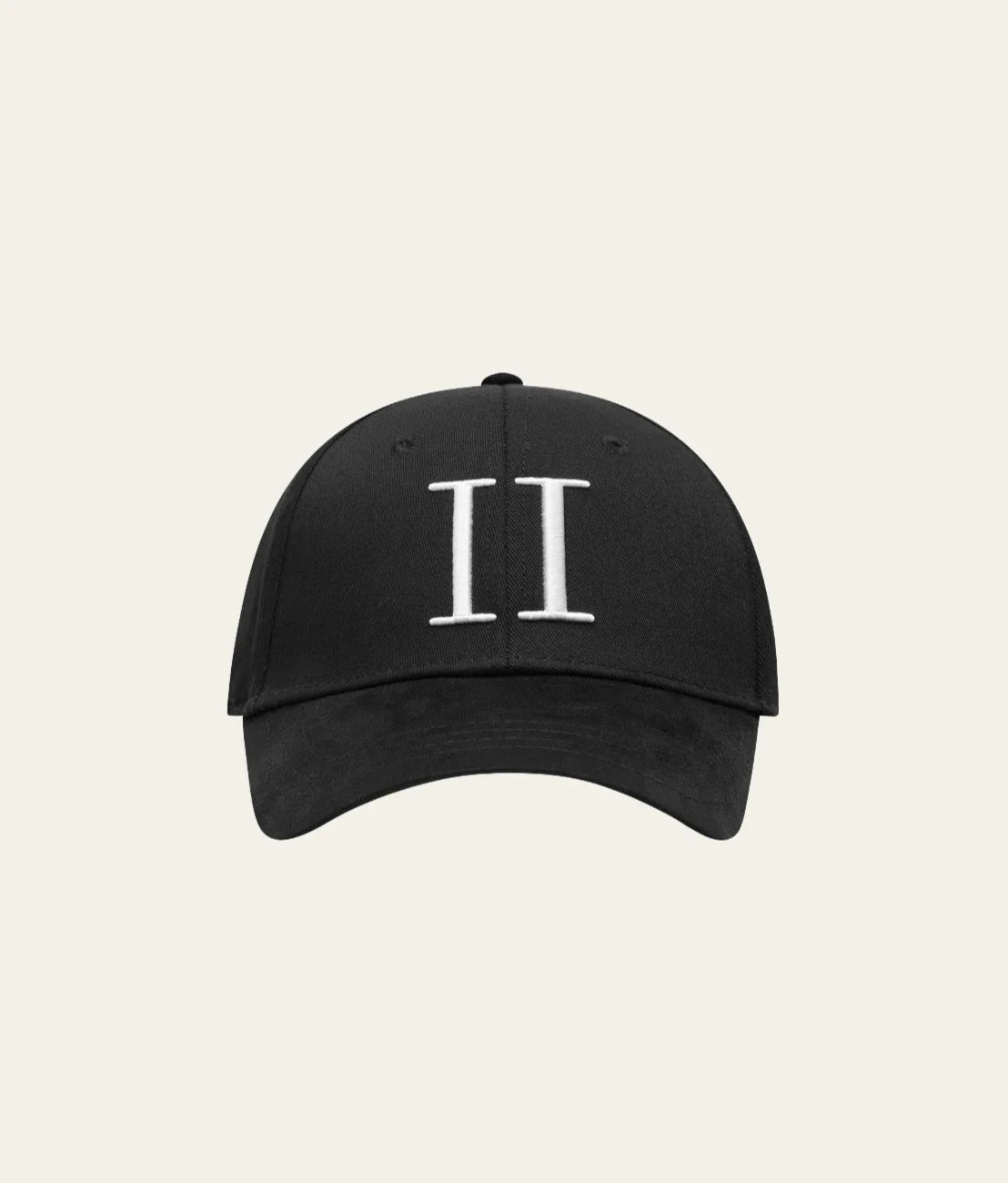 les deux keps baseball cap suede black svart white vit cap