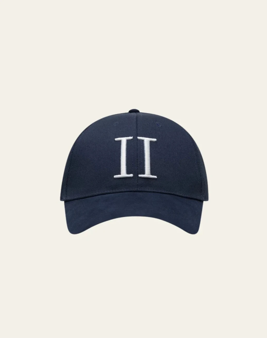 les deux keps baseball cap suede dark navy white blå vit cap