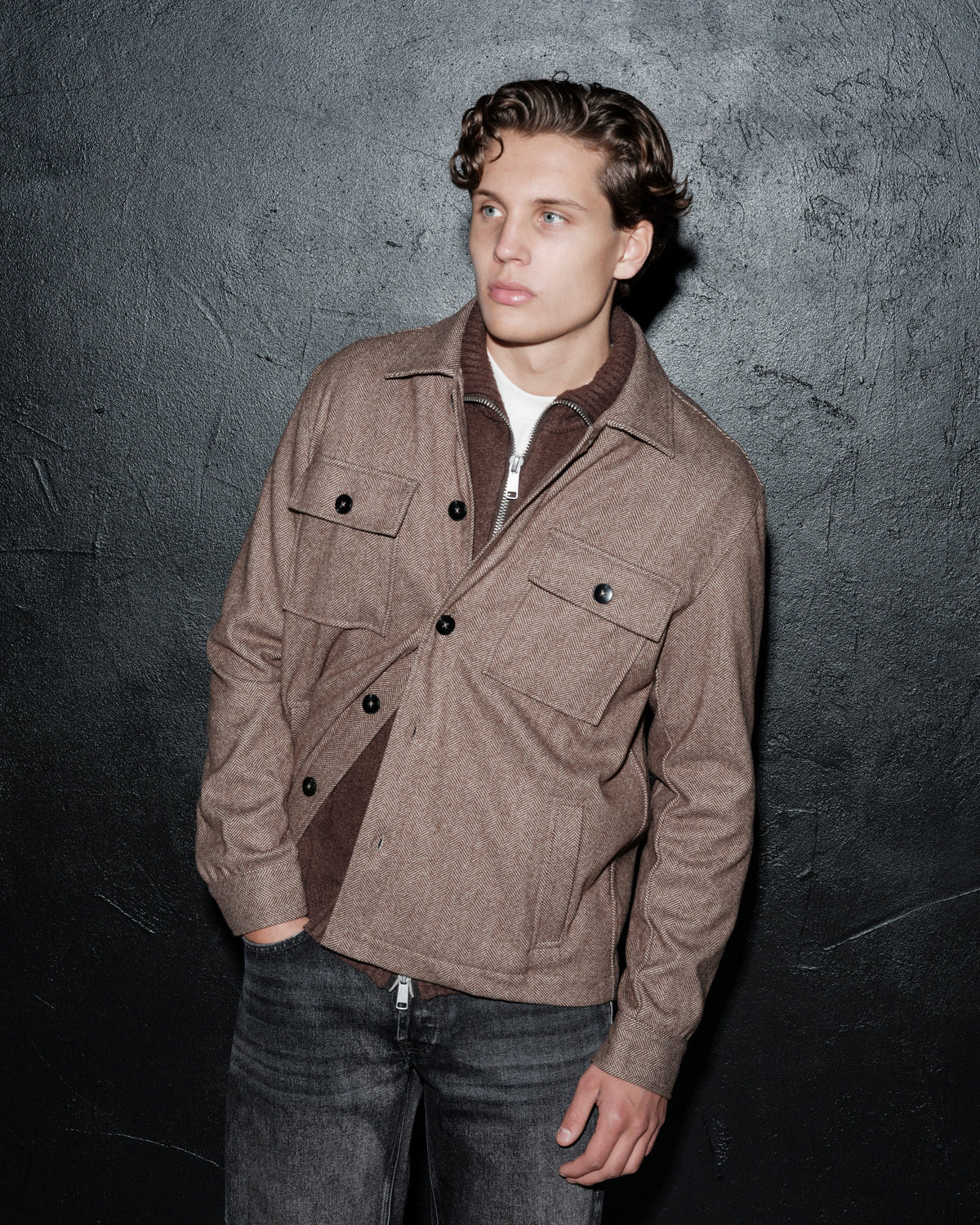 overshirt brand island colton overshirt överskjorta brown brun fri frakt stenungsund