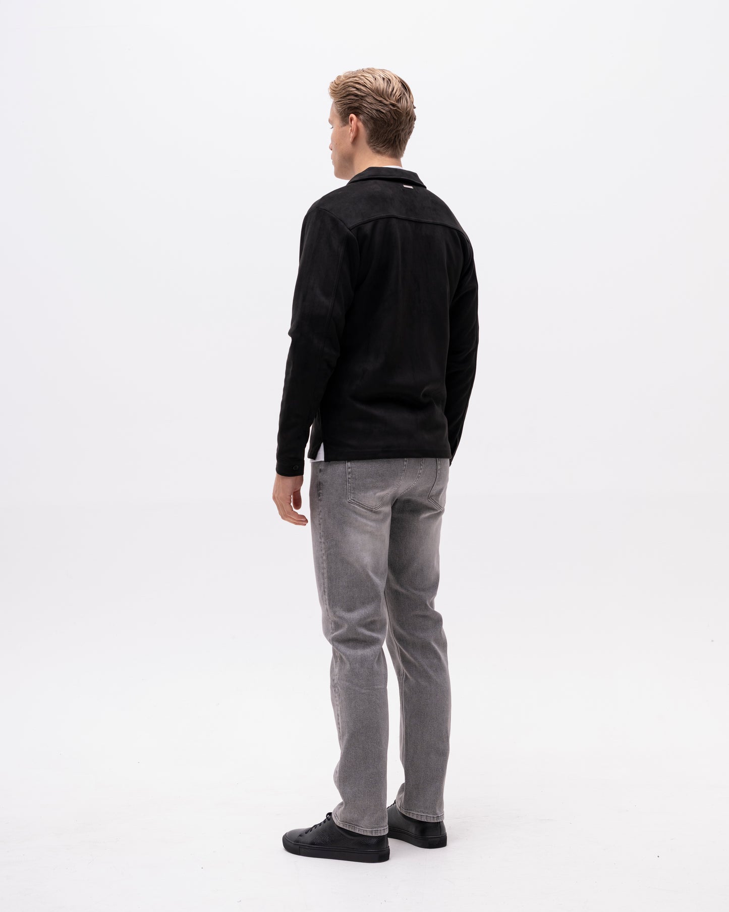 overshirt denki zip jacket brand island brandisland dragkedja överskjorta black svart