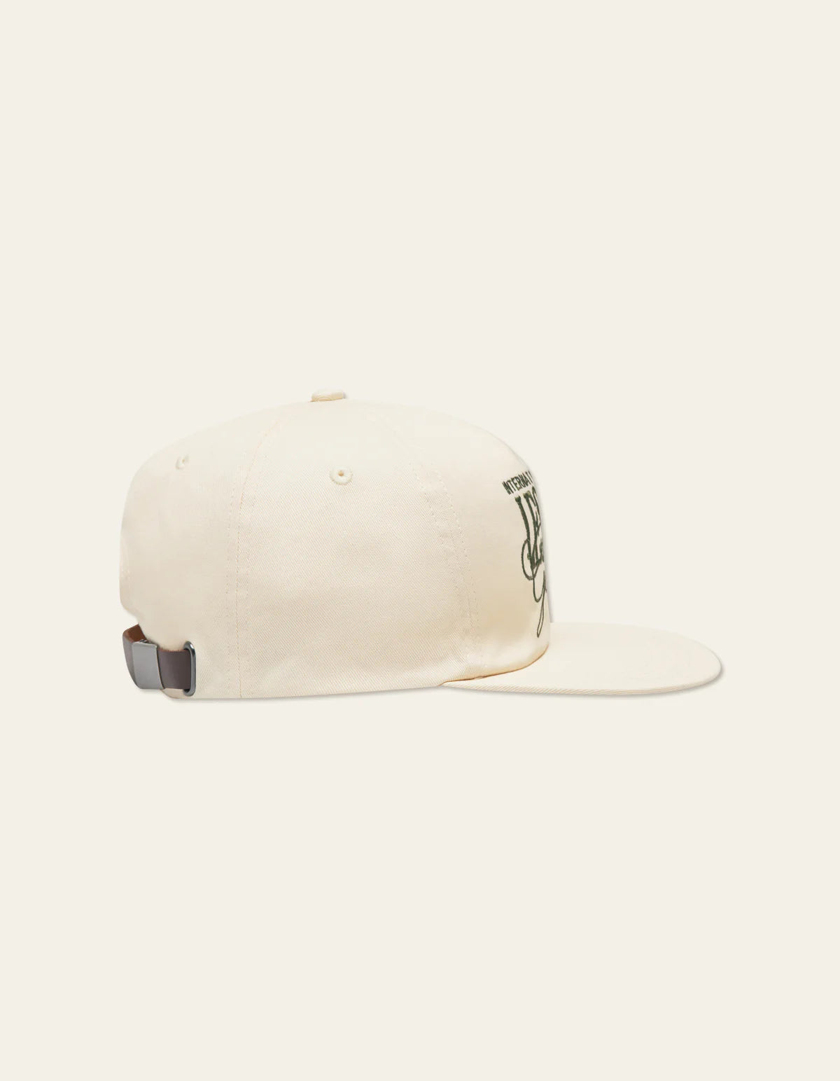 Chess Cap Ivory/Chive Green