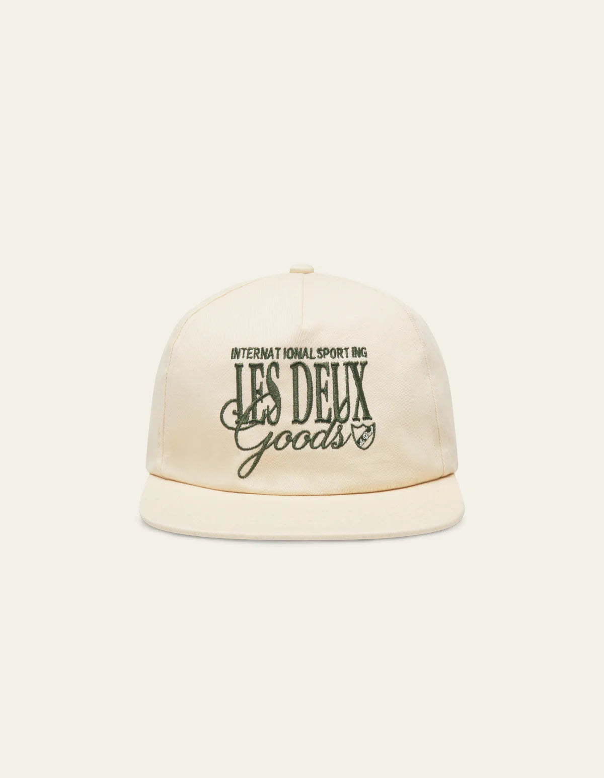 Chess Cap Ivory/Chive Green