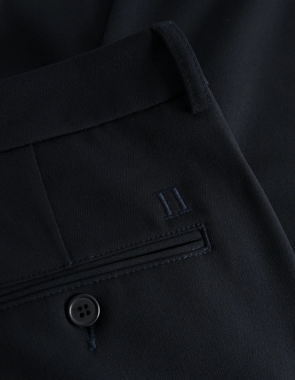 les deux como suit pants byxor stretch navy blå