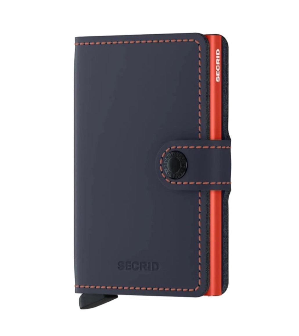 Miniwallet Matte Night Blue-Orange