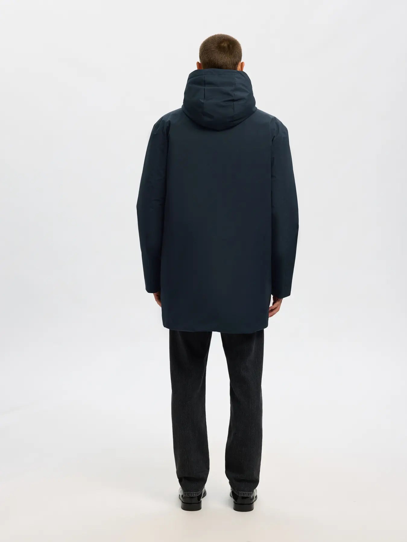 jacka selected homme franklin urban tech parka vinterjacka parkas black svart
