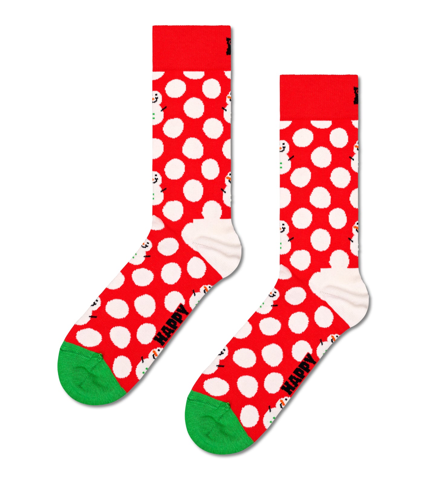 sockar happys socks strumpor roliga sockar happysocks julstrumpor big dow snowman gift box