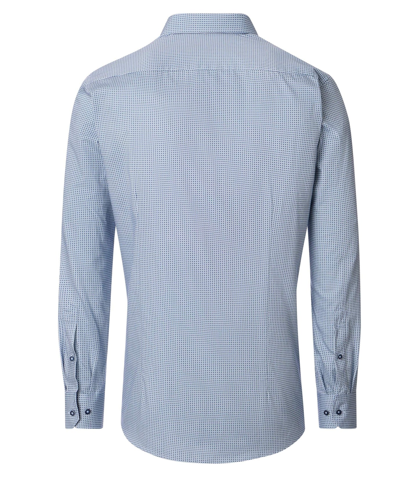 skjorta venti shirt modern fit regular fit light blue navy pattern blå mönstrad skjorta