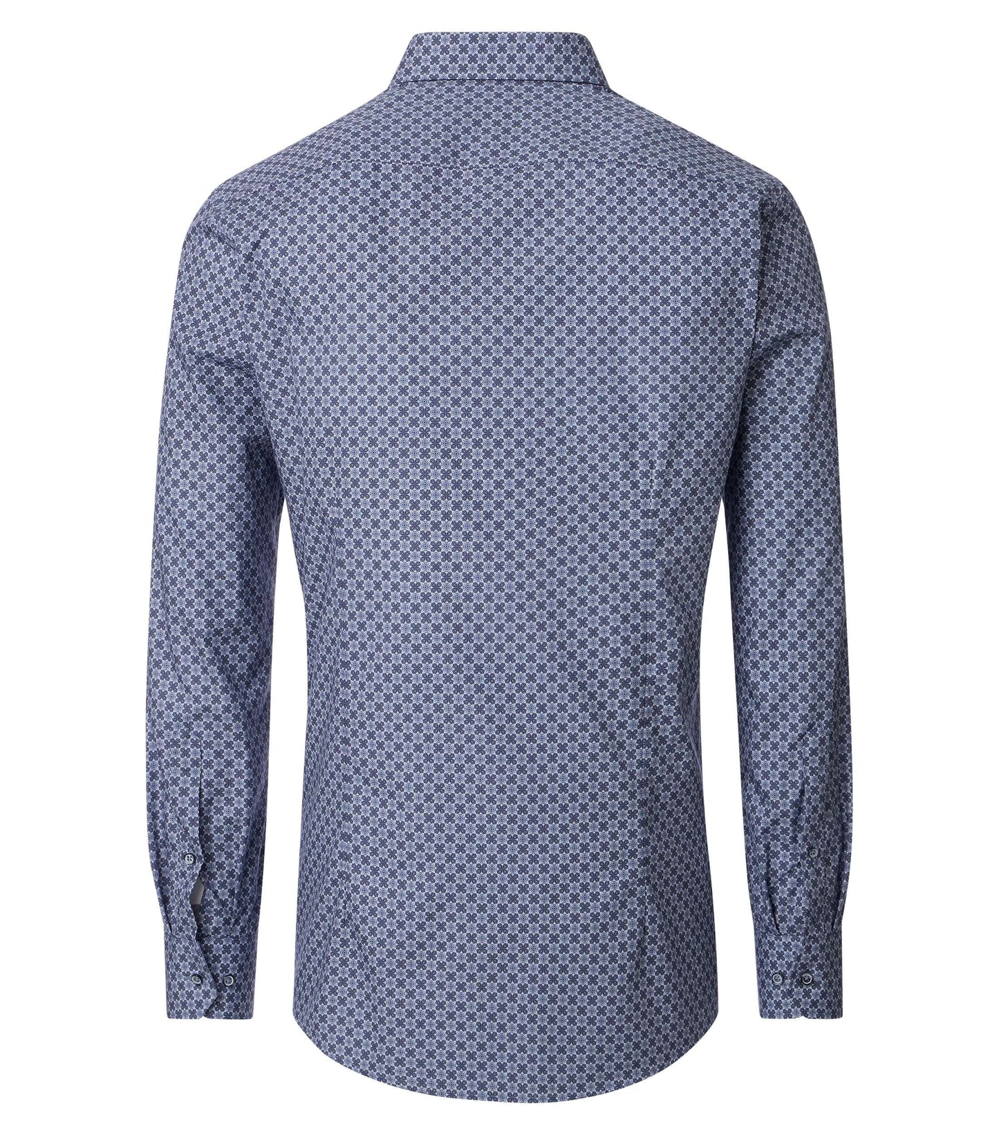 skjorta venti shirt modern fit regular fit flower blommig mönstrad skjorta navy blue blå