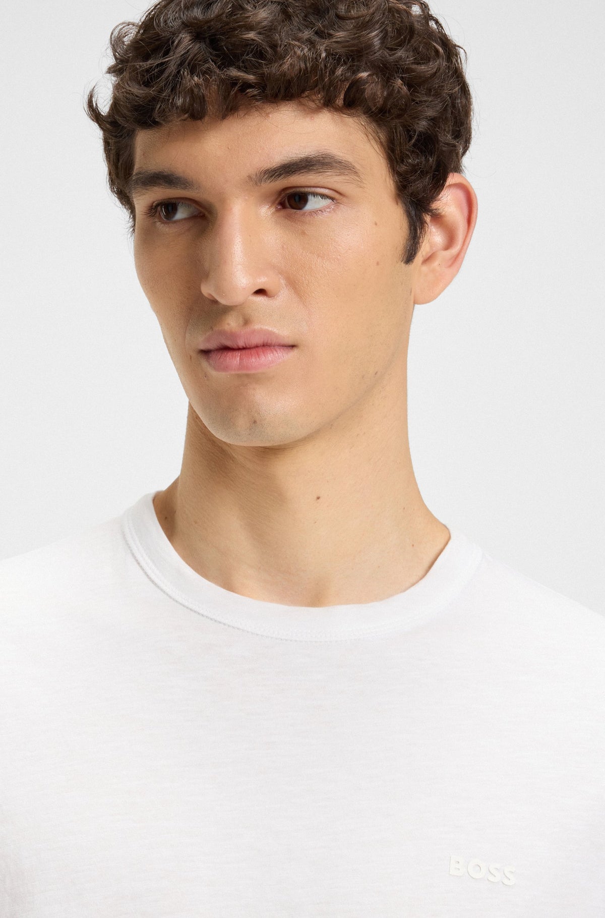 t-shirt boss tee hugo boss tegood logo white vit
