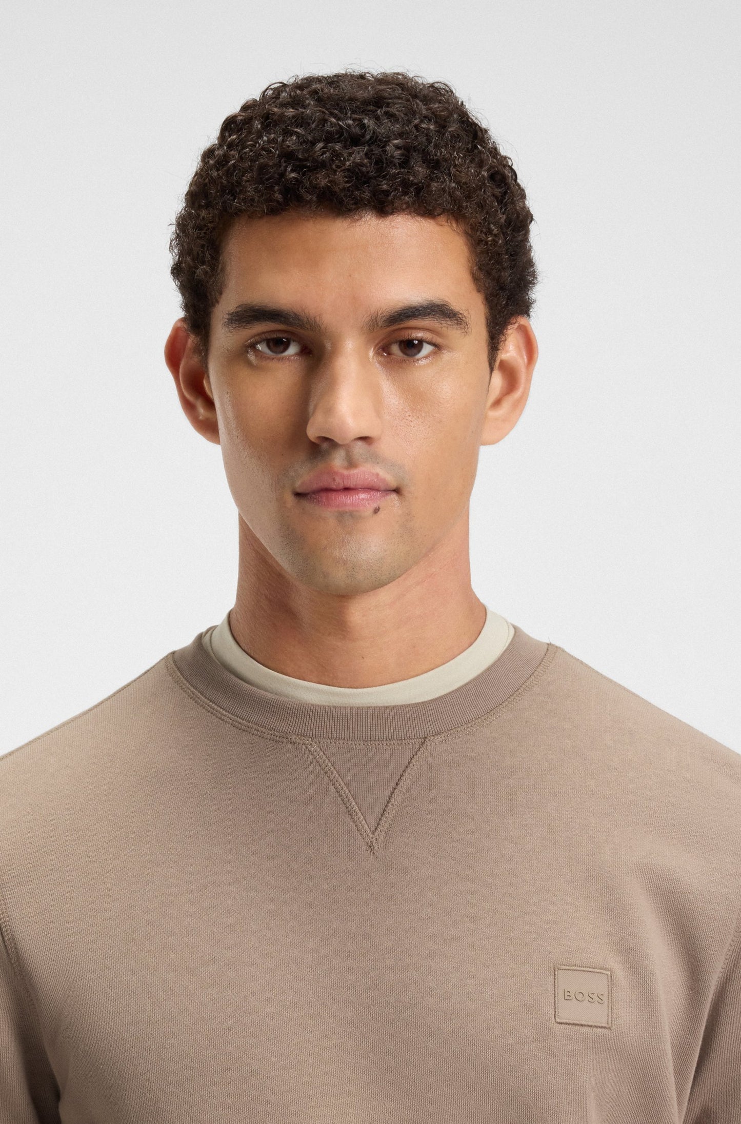 westart tröja boss orange hugo boss sweater regular fit sweat open green