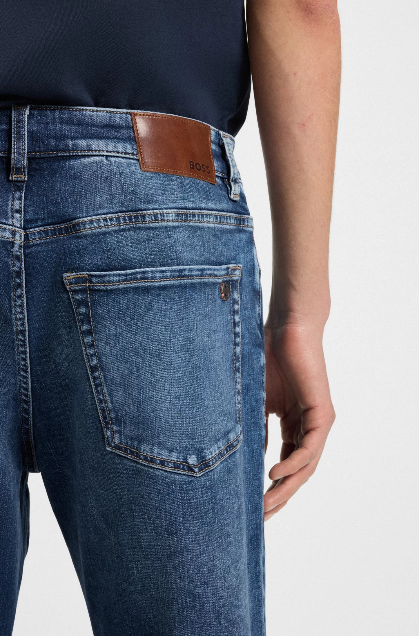 jeans boss hugo boss denim stretch Maine bright blue regular fit raka jeans