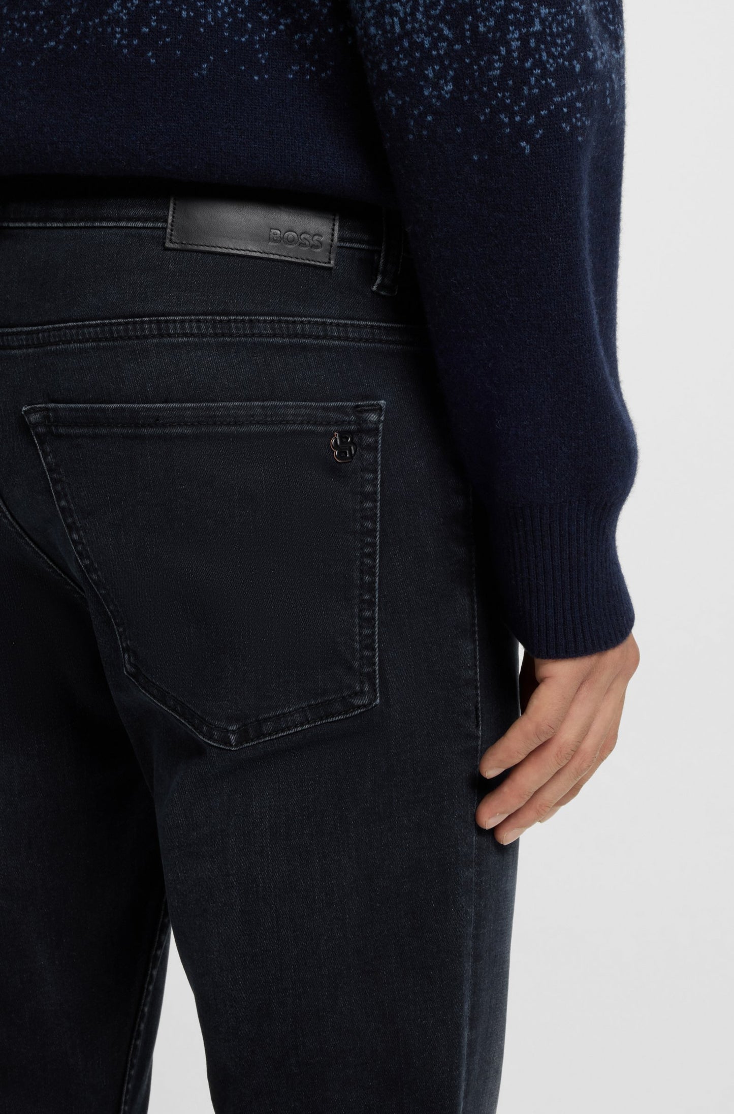 jeans delaware boss hugo boss slim fit sketch soft motion boss orange dark blue märka jeans