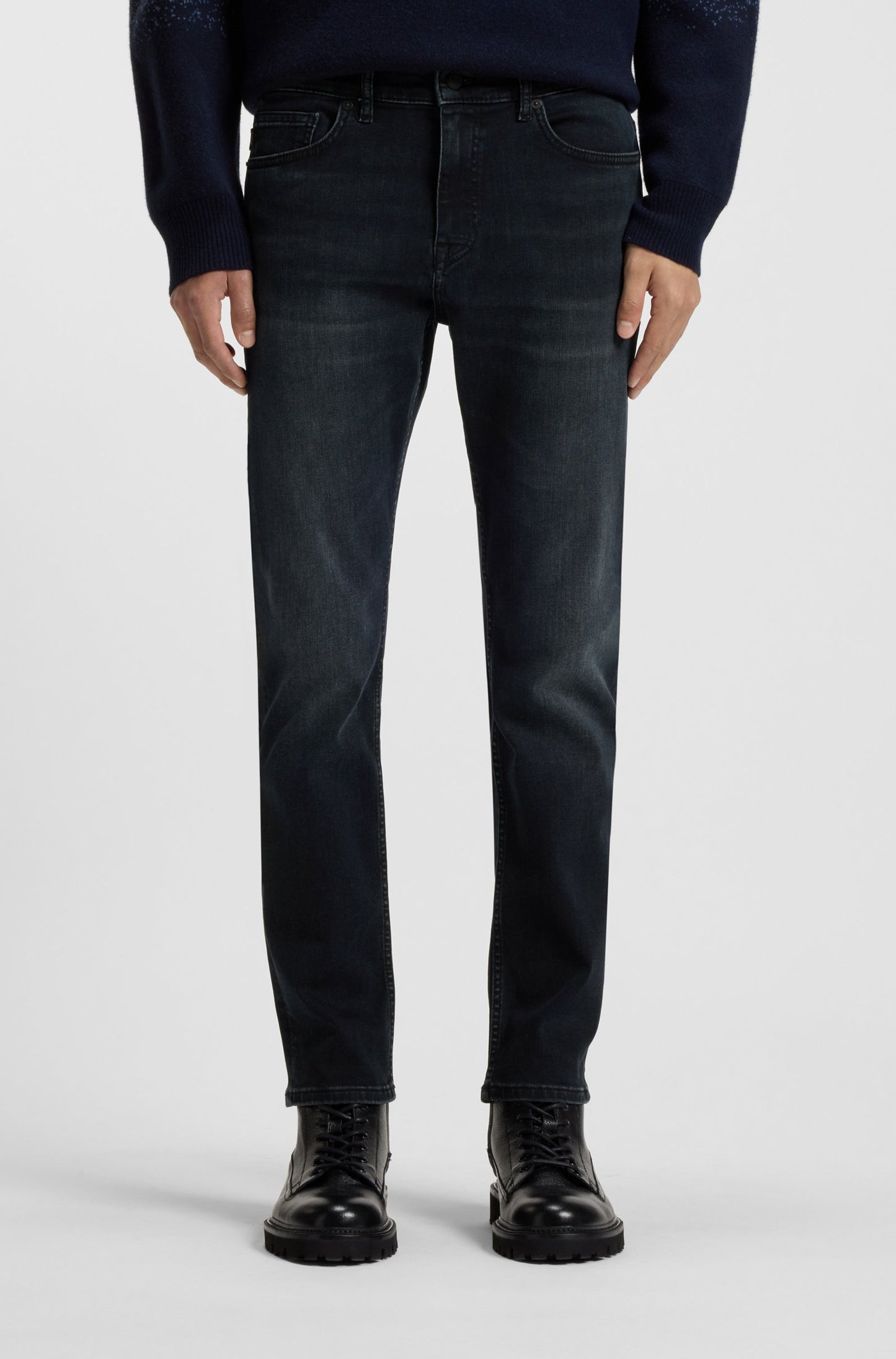 jeans delaware boss hugo boss slim fit sketch soft motion boss orange dark blue märka jeans