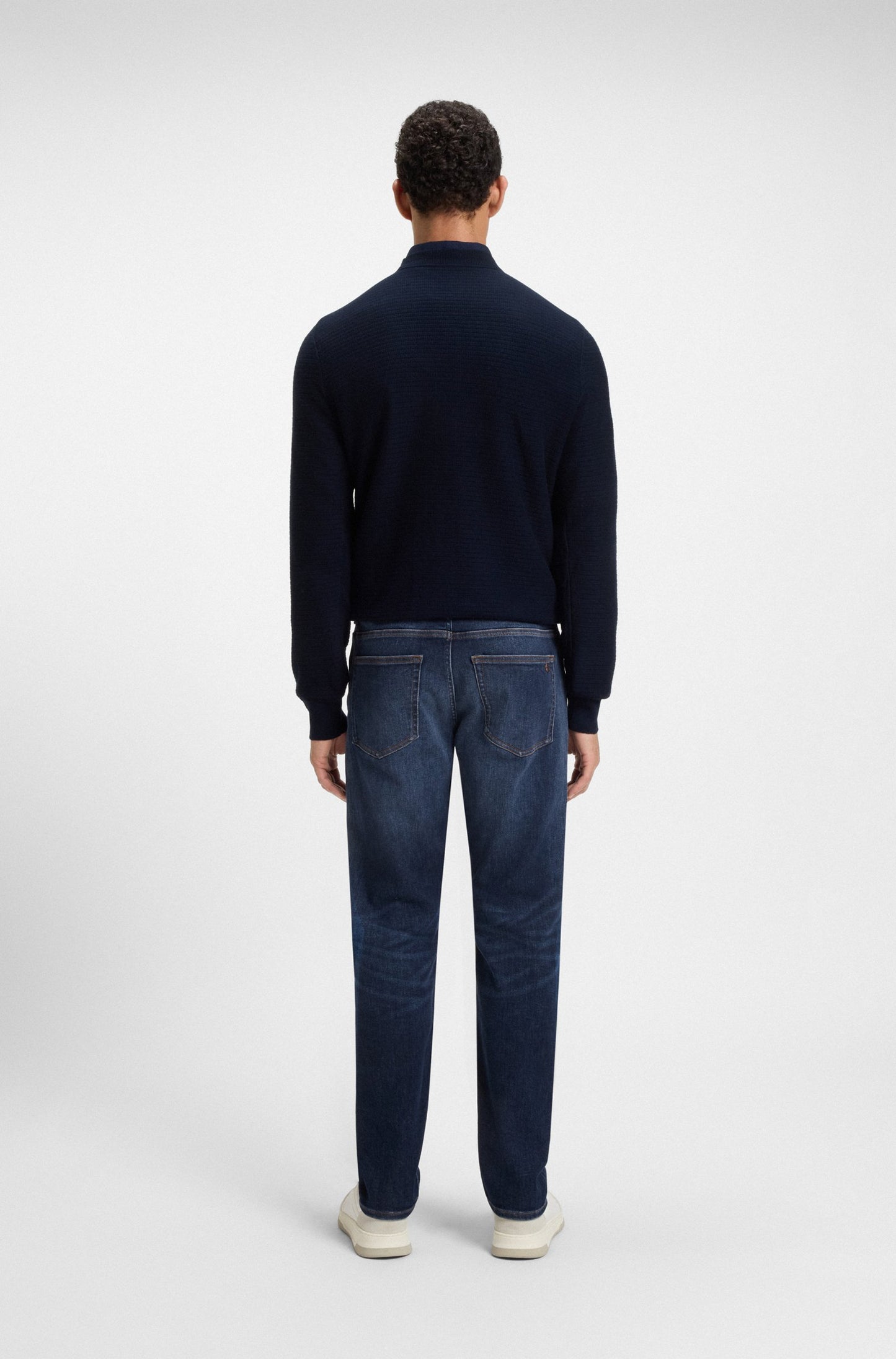 jeans delaware boss hugo boss denim slim fit scratch boss orange soft motion blå jeans mörka jeans
