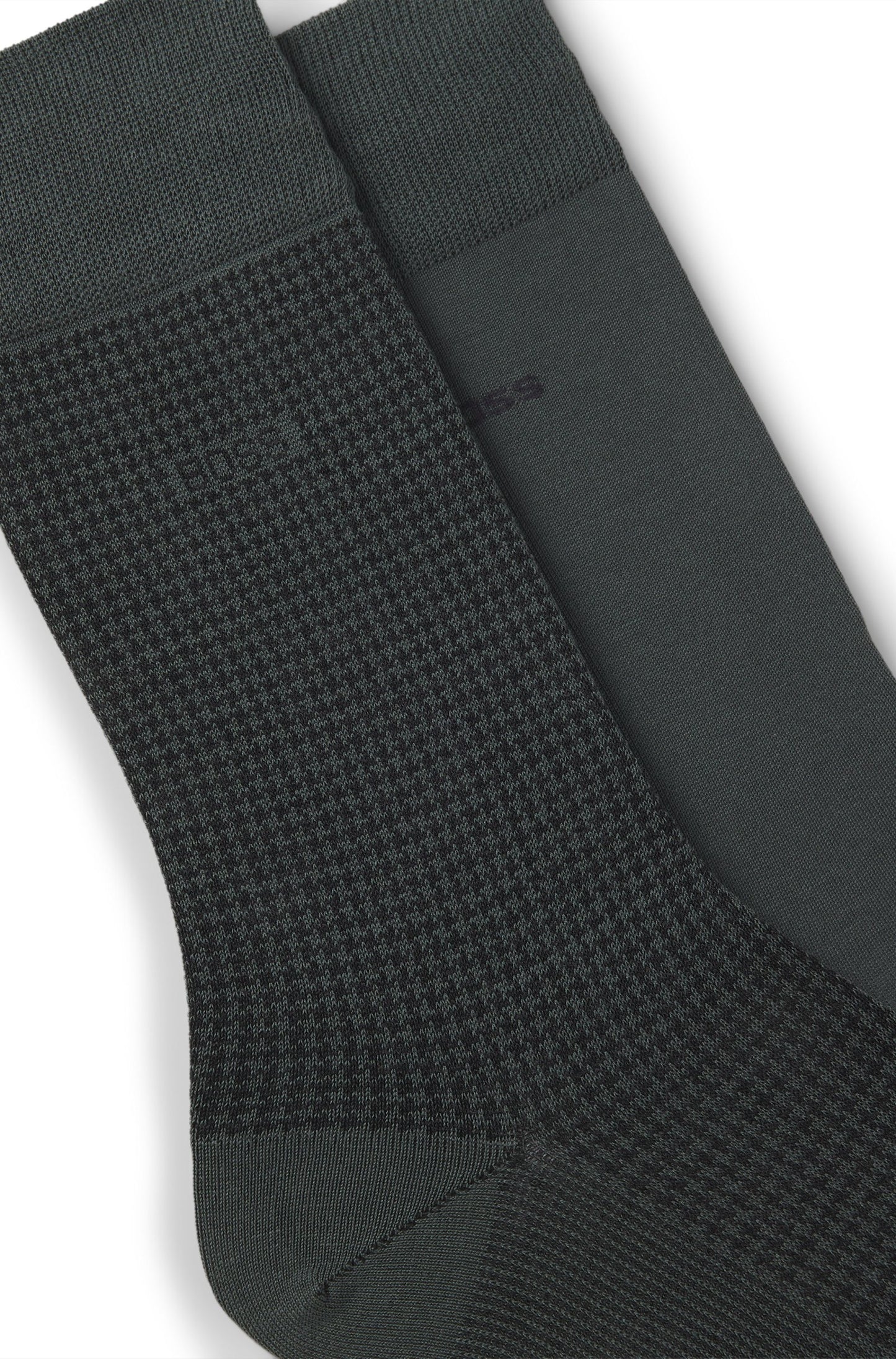 sockar strumpor boss hugo boss 2p houndstooth socks boss accessorie light pastel green grön