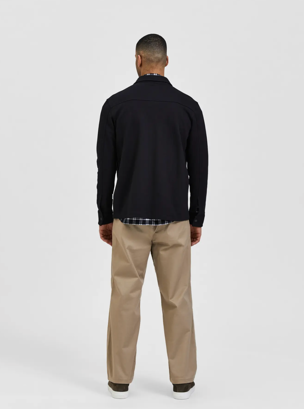 overshirt jackie sweat överskjorta selected homme black svart