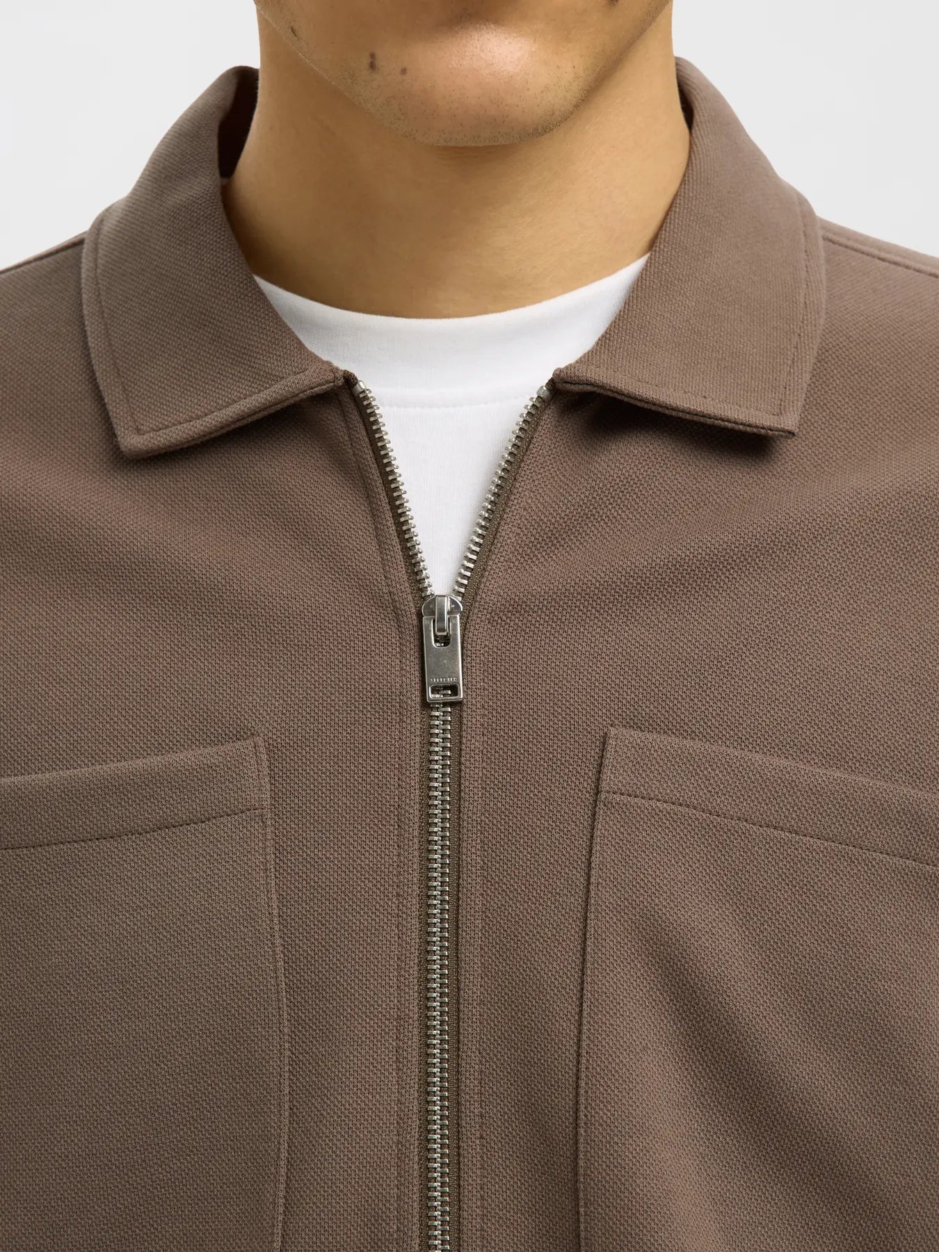 Jackie Sweat Zip Morel