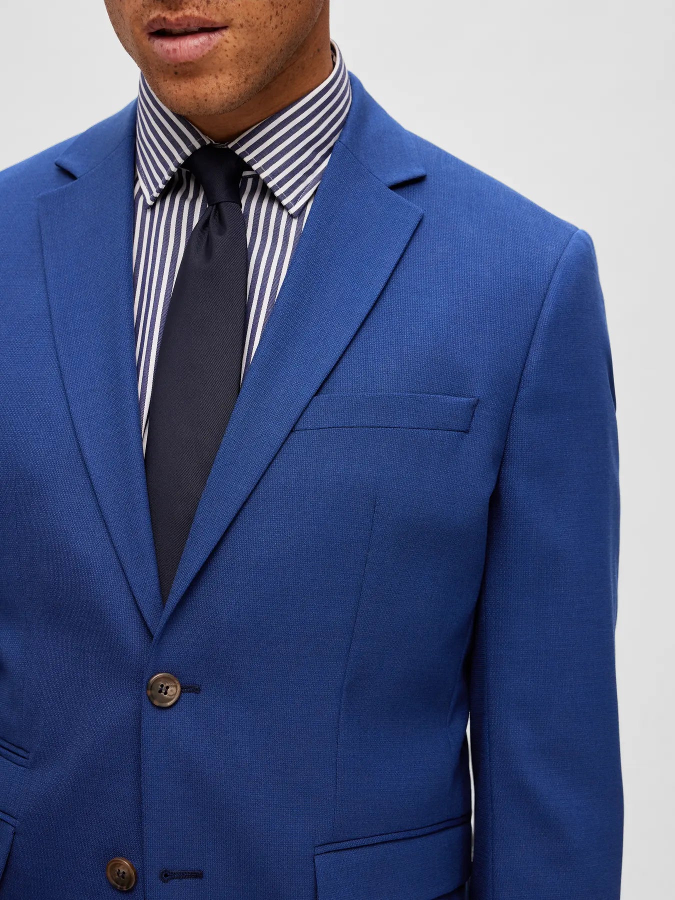 kavaj kostym selected homme neil blazer suit blazer blue depths blue blå student bröllop