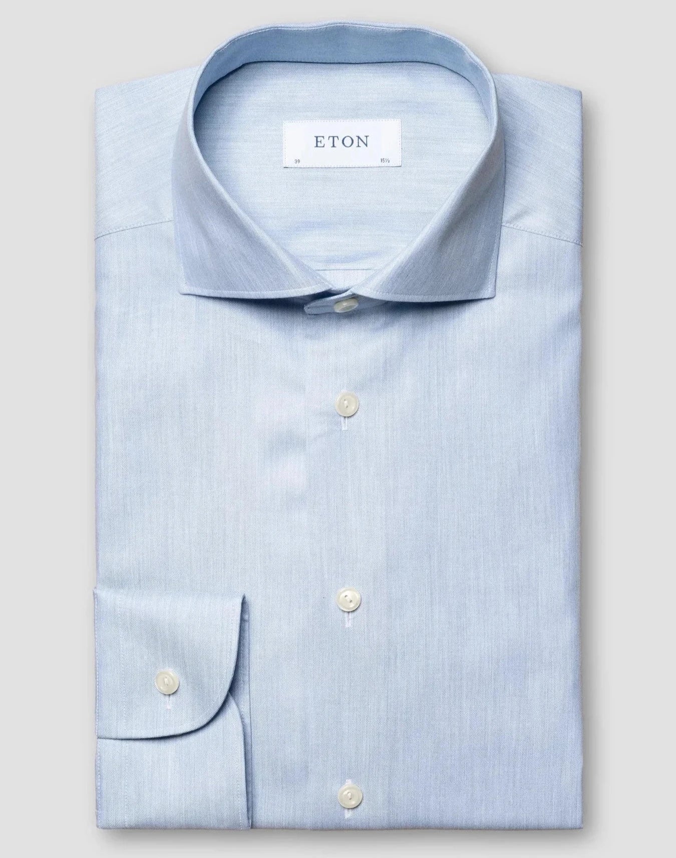 Contemporary Fit Solid Oxford Light Blue