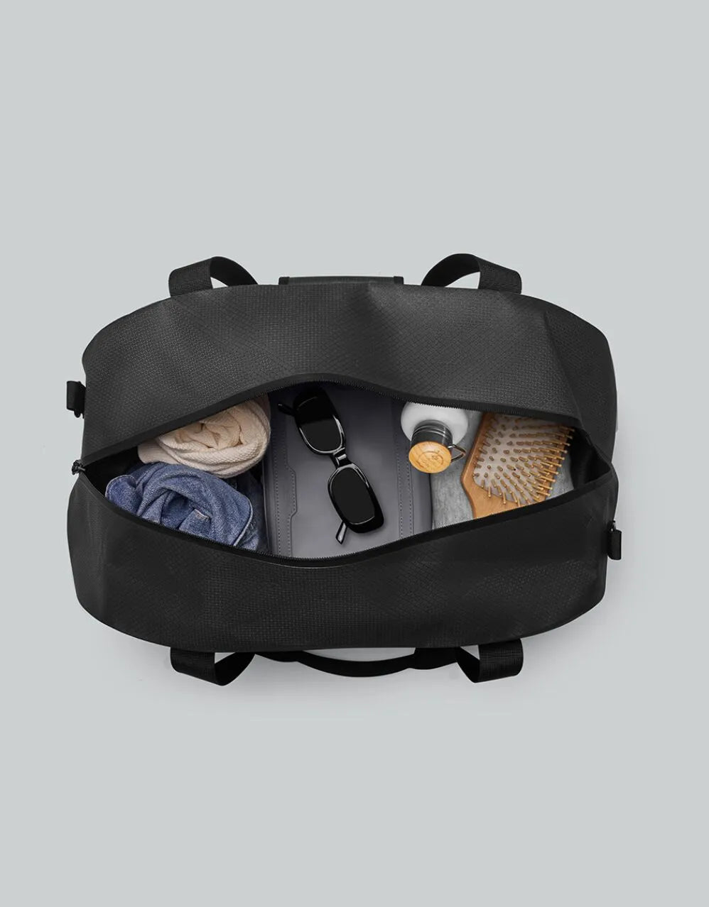 väska bag gaston luga lighweight duoseal duffel black svart weekend bag