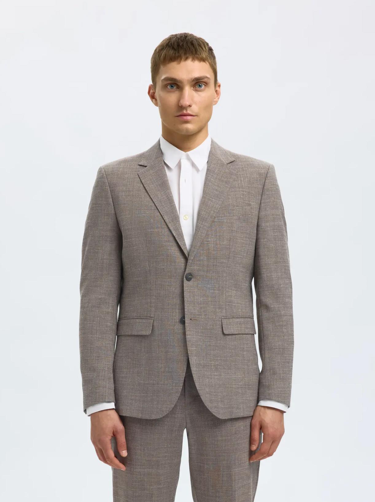 Oasis Linen Blazer Dark Sand