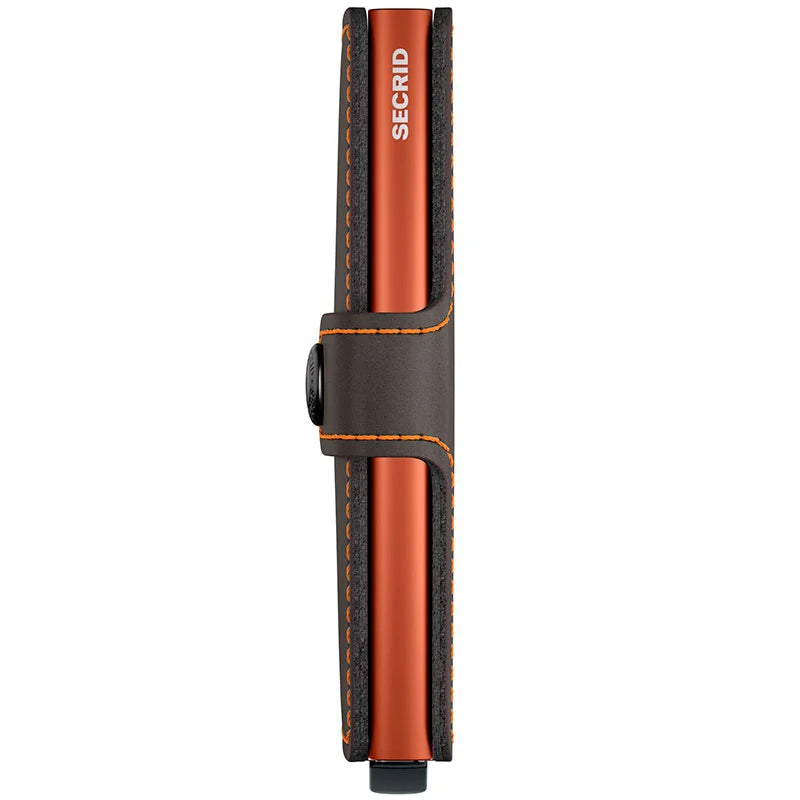 Miniwallet Matte Truffle-Orange