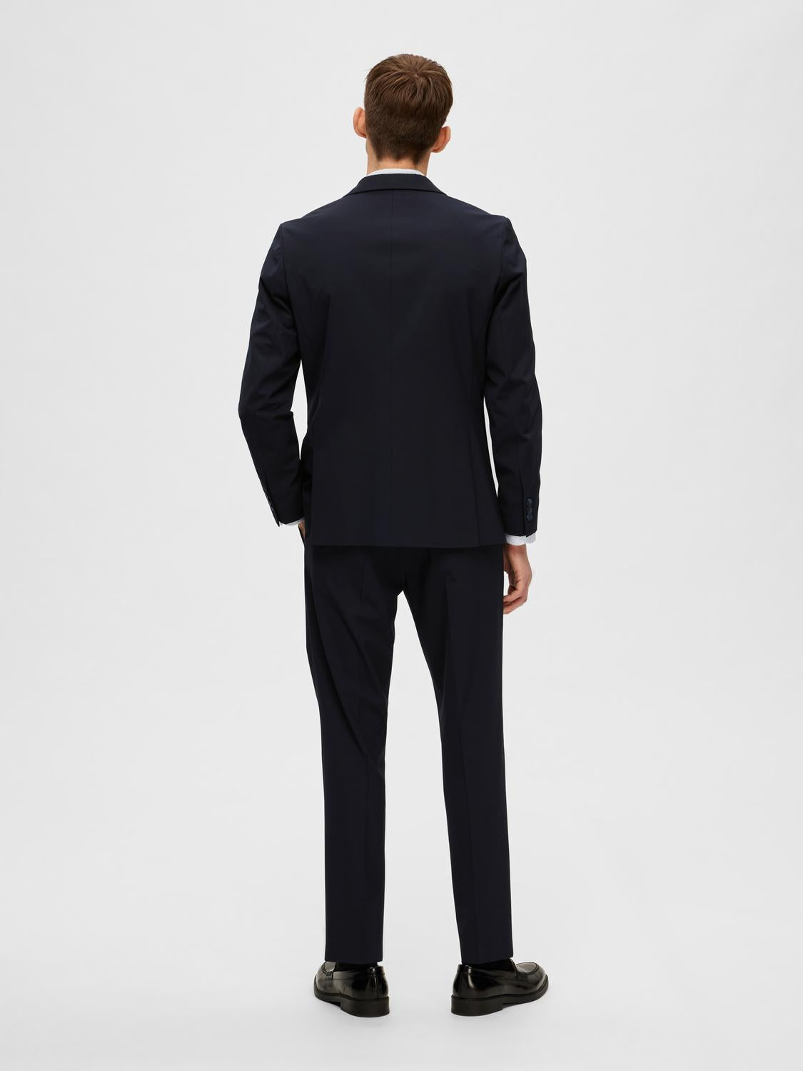 kavaj kostym selected homme liam flex blazer suit blazer stretch navy blue blå student bröllp