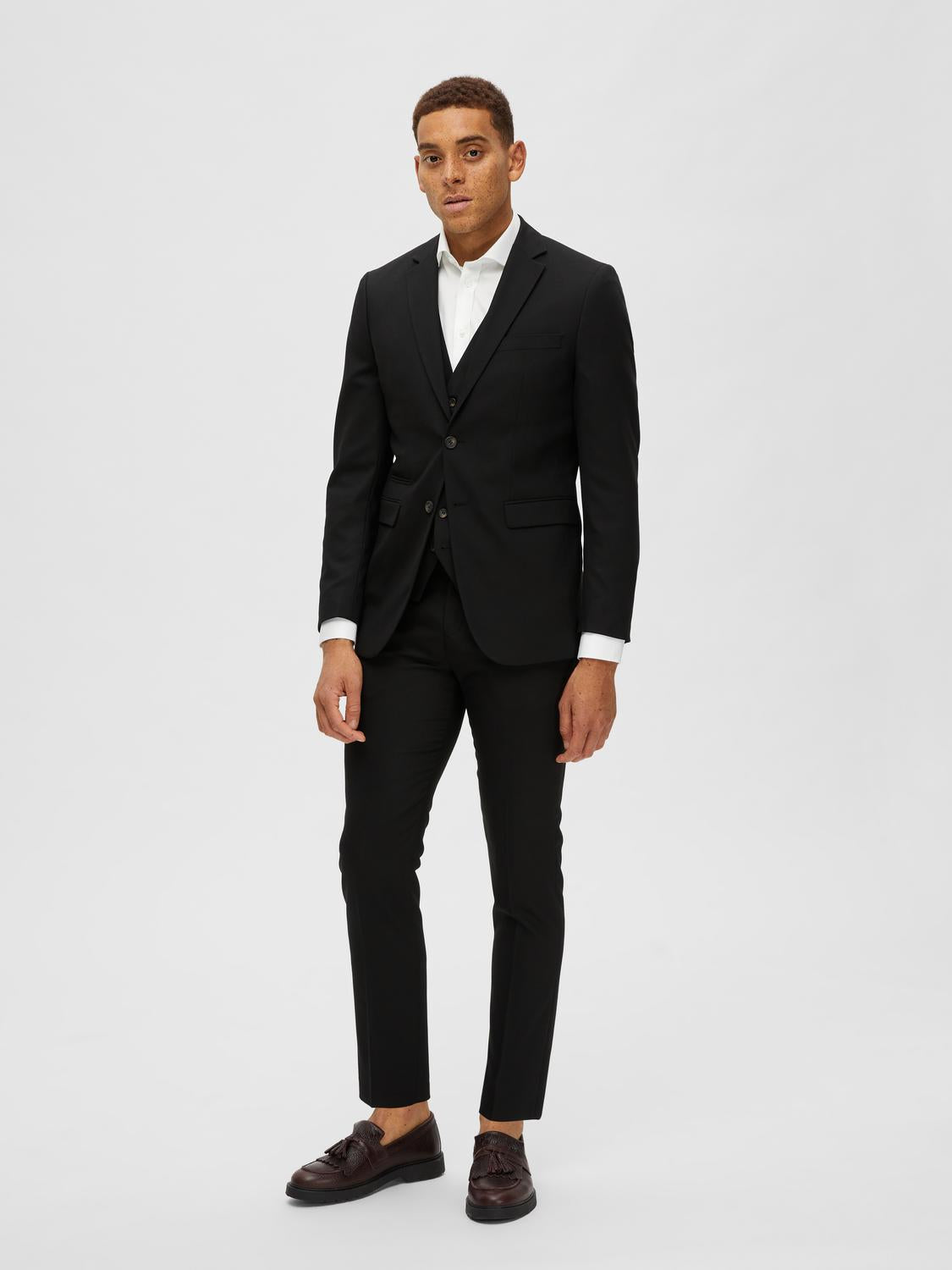 kavaj kostym selected homme neil blazer suit blazer black svart student bröllop