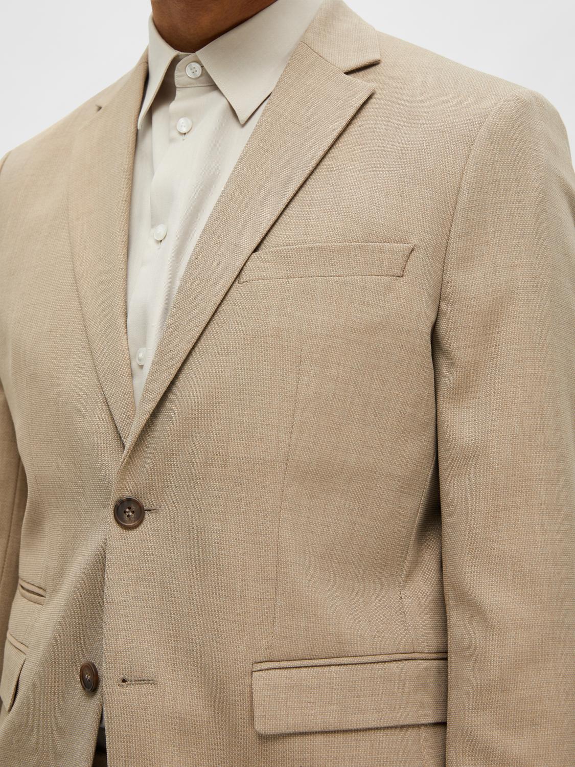 kavaj kostym selected homme neil blazer suit blazer sand beige student bröllop