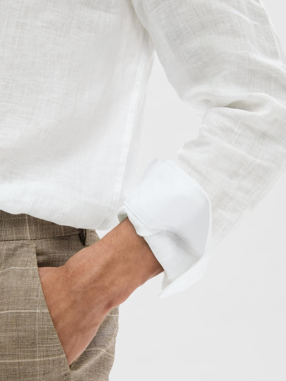 Kylian Linen Shirt White